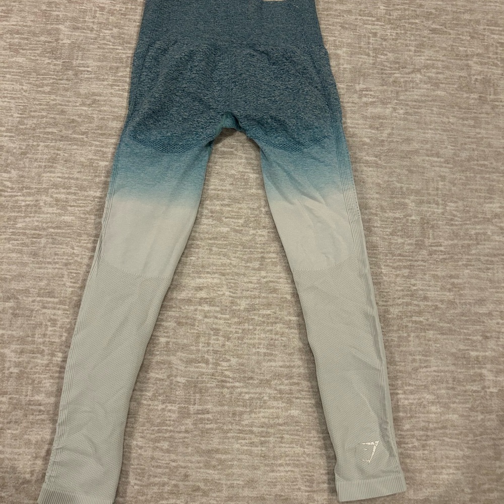 Gymshark Blue Gray Ombre Leggings - Picture 3 of 7